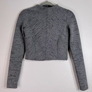 Zara | Long Sleeve Crop Mock Neck Top